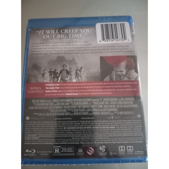 It (Blu-ray, 2017, Widescreen) Movie NIP - Picture 2 of 2
